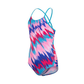 Nike Girl's Immiscible Crossback One Piece Swimsuit  Girls Swimwear  Nike