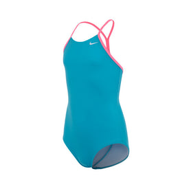 Nike Girl's Solid Racerback One Piece Swimsuit  Girls One Piece  Nike