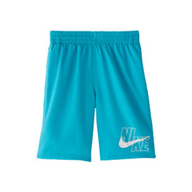 Nike Boy's Essential Logo Solid 8in Volley Shorts  Boys Swimsuits  Nike