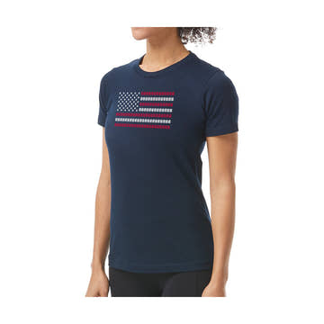 Tyr Women's Tyr Usa Lanes Graphic Tee  Swim T-shirts  Tyr