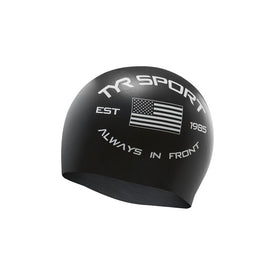 TYR Always in Front Silicone Swim Cap  Swim Caps  Tyr