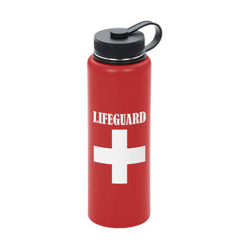 h2go Venture Vacuum Bottle Lifeguard Logo - 40 oz  Lifeguard Accessories  Custom
