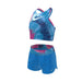 Nike Girls Tie Dye Spiderback Midkini & Short Set