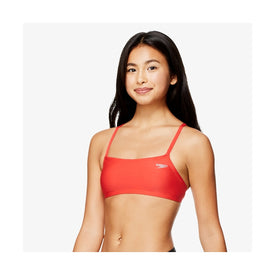 Speedo Women's Solid strappy fixed back top  Bikini Top  Speedo