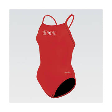Dolfin Women's XtraSleek Guard Solid V-2 Back  One Piece Swimsuits  Dolfin