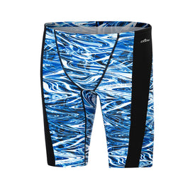 Dolfin Men's Reliance Print Spliced Jammer Extended Colors  Technical Jammer  Dolfin