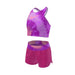 Nike Girls Tie Dye Spiderback Midkini & Short Set