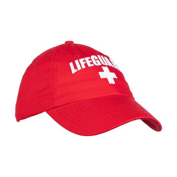 Lifeguard Hat | Professional Guard Red Baseball Cap Men Women Costume Uniform  Visors  Custom