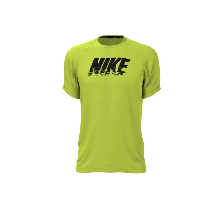 Nike Mens Sunset Logo Short Sleeve Hydroguard  Short Sleeve Rash Guard  Nike