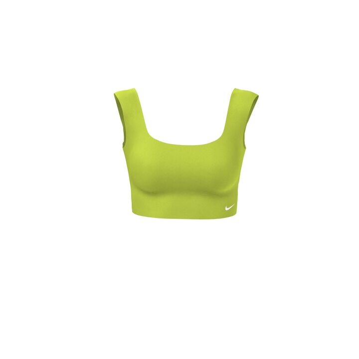 neon nike crop top