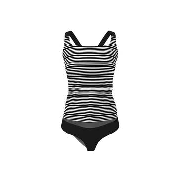 Nike Women's 6:1 Stripe V-Back Tankini Set  Women's Aquatic Fitness Swimsuits  Nike