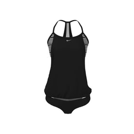 Nike Women's 6:1 Stripe Layered Tankini Set  Women's Aquatic Fitness Swimsuits  Nike