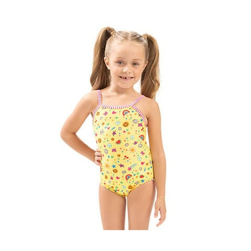 Dolfin Little Dolfin Printed Scoop Front One Piece with Straight Back