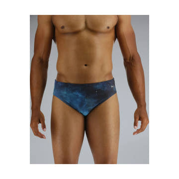 Tyr Mens Cosmis Night Racer Duralast Elite  Swimming Briefs for Men  Tyr