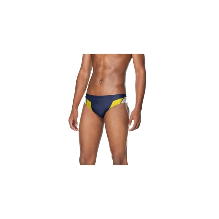 Speedo Men's Standard Swimsuit Brief Endurance+ Splice Team Colors