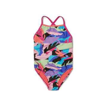 Speedo Print X Back Girl's One Piece  Girls One Piece  Speedo
