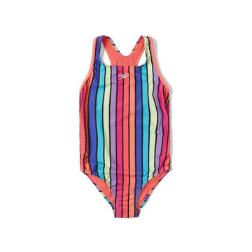 Speedo Print Racerback One Piece Swimsuit  Girls Swimwear  Speedo