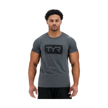 Tyr Adult Unisex Distressed Tyr Brick S/S Tees  Short Sleeve Rash Guard  Tyr