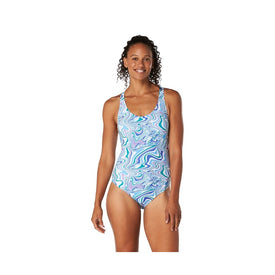 Speedo Printed Thin Strap One Piece Swimsuit  One Piece Swimsuits  Speedo