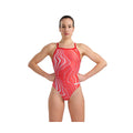 Arena Women One Piece Swimsuit Lightdrop Back Marbled  Swim Team Prints  Arena
