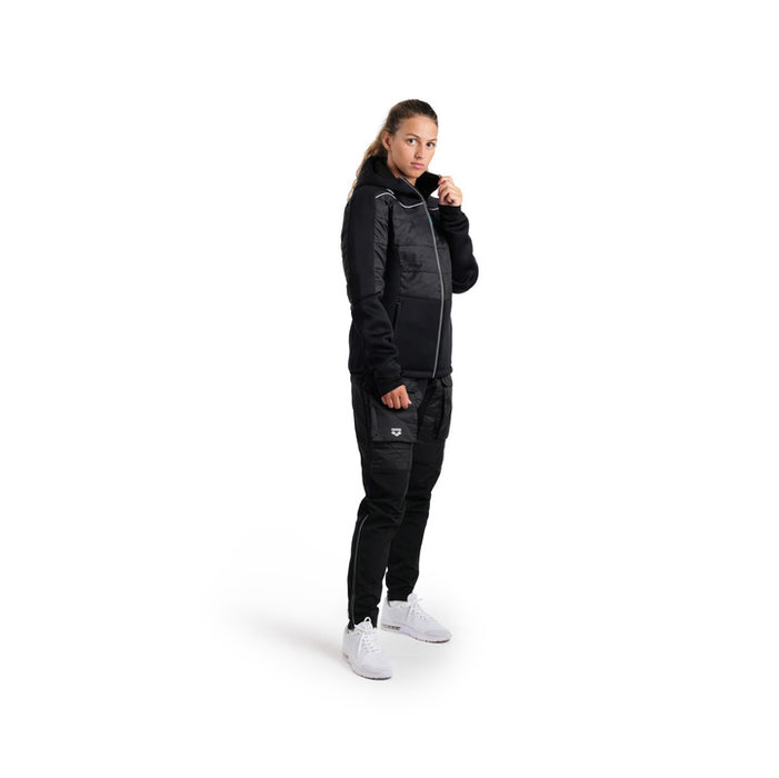 Arena Team Hooded F/Z Half-Quilted Jacket