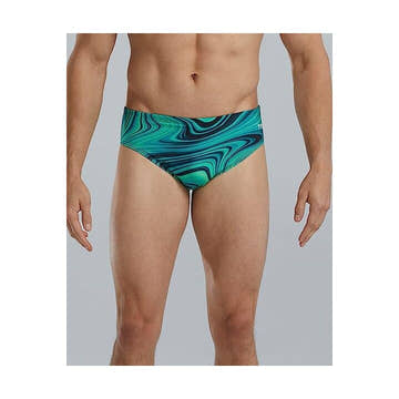 Tyr Mens Allover Racer V Brief  Swimming Briefs for Men  Tyr