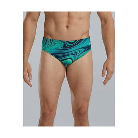 Tyr Mens Allover Racer V Brief  Swimming Briefs for Men  Tyr