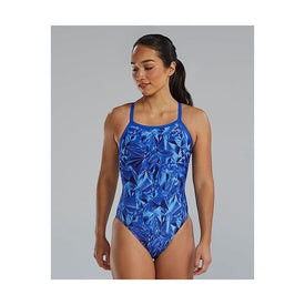 TYR Women’s Crystalized Durafast Elite Diamondfit One Piece Swimsuit  Swim Team Prints  Tyr