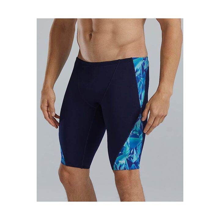 TYR Durafast Elite Men's Blade Splice Jammer Swimsuit  Swim Team Prints  Tyr