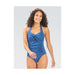 Dolfin Solid Sweetheart Halter Neck Moderate One-Piece with Overlap Front Bust Panel and Front Ruche Tummy Panel