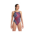 Arena Women One Piece Swimsuit Lightdrop Back Marbled  Swim Team Prints  Arena