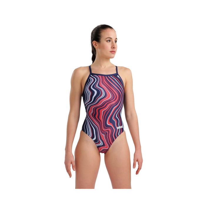 Arena Women Swimsuit Lightdrop Back Marbled