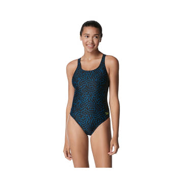 Speedo Women's Race Maze Super Proback One Piece Swimsuit  One Piece Swimsuits  Speedo