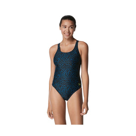 Speedo Women's Race Maze Super Proback One Piece Swimsuit  One Piece Swimsuits  Speedo