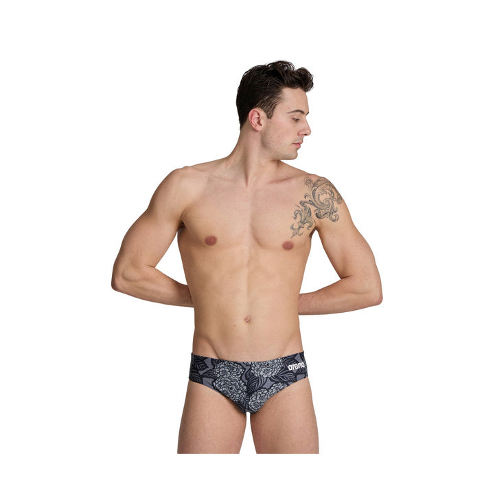 Arena Men Arena Hydrangea Floral Swim Brief  Swim Team Prints  Arena