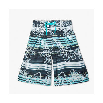 Speedo Boy's Active Recreation Faster Floral Boardshort 17  Boys Swimsuits  Speedo