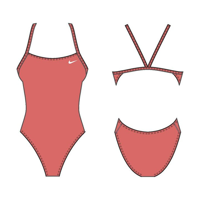 Nike Hydrastrong Solid Cut-Out One Piece Swimsuit