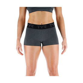 Tyr Solid Women Base Kinetic Mid-Rise Logo Short 2  Activewear  Tyr