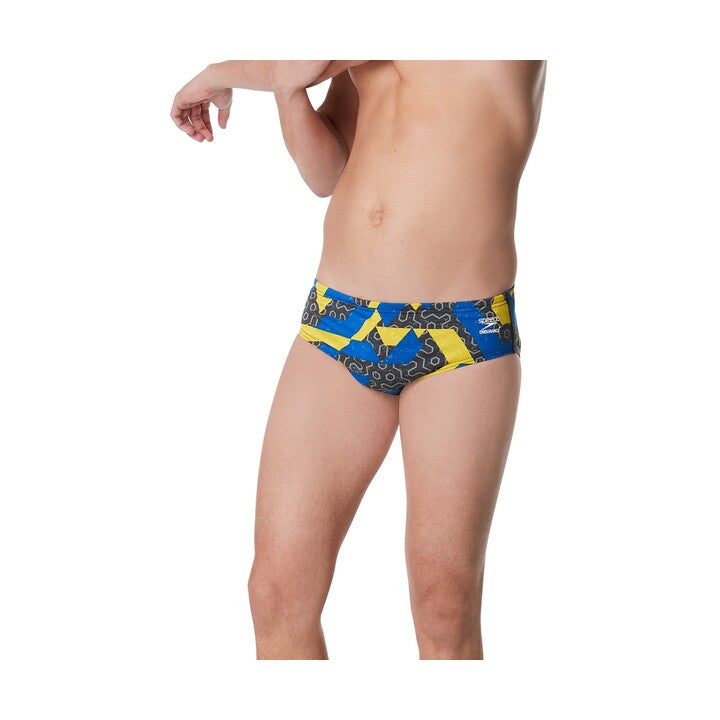 Speedo Men's Ruse Blocks Brief  Swimming Briefs for Men  Speedo