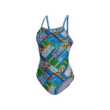 Dolfin Women's Uglies V-Back One Piece Swimsuit: Snow Day  One Piece Swimsuits  Dolfin
