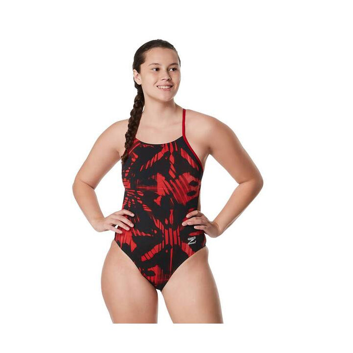 Speedo Women's Competition Reflected One Back Swimsuit