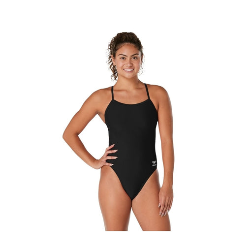 Speedo Womens Endurance Solid One Back Swimsuit