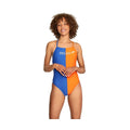 Speedo Women's Solid Half Split One Piece Swimsuit  One Piece Swimsuits  Speedo