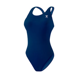 Tyr Solid Polyester Maxback Female Youth  Girls One Piece  Tyr