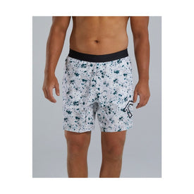 Tyr Hydrosphere Men's Lined 7in Unbroken Big Logo Shorts - Fleck  Boardshorts  Tyr