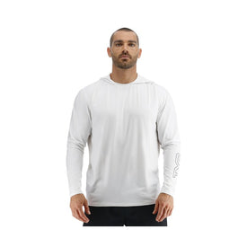 Tyr SunDefense Men's Vented Hooded Rash Guard Shirt - Solid  Hoodie  Tyr