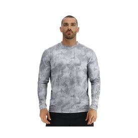 Tyr SunDefense Men's Vented Long Sleeve Rash Guard Crew Shirt - Turbulent  Long Sleeve Rash Guard  Tyr