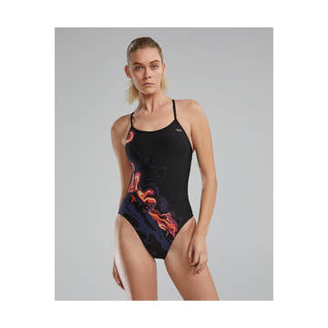 Tyr Durafast Elite Women's Crosscut Tieback Swimsuit - Torch  Competition Swimsuits  Tyr