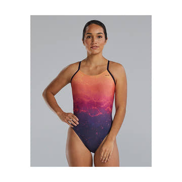 Tyr Durafast Elite Women's Cutoutfit Swimsuit - Infrared  Competition Swimsuits  Tyr