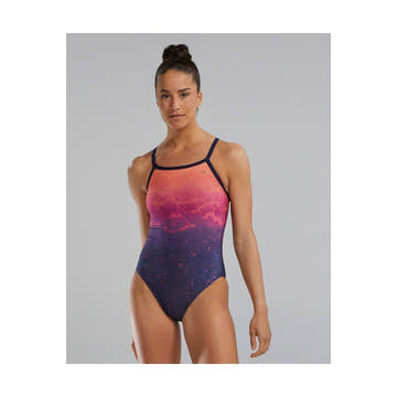 Tyr Durafast Elite Women's Diamondfit Swimsuit - Infrared  Competition Swimsuits  Tyr